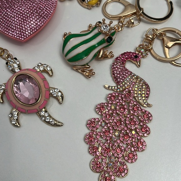 Bag Charms Key Chains Rhinestone Bag Charms - Picture 8 of 9